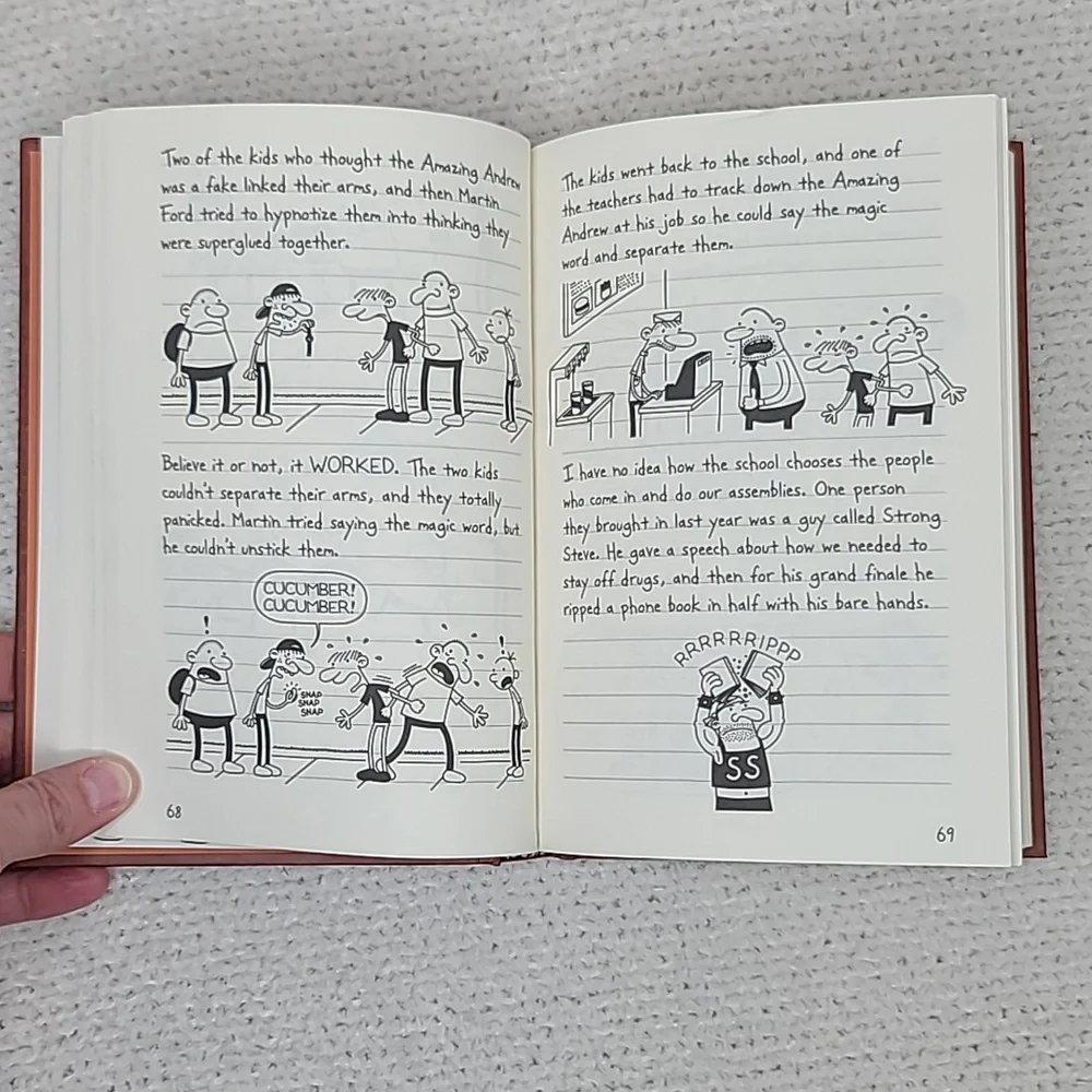Kids/Children's Illustrated Fun Diary of a Wimpy Kid Two Book Set Book 7/Book 8